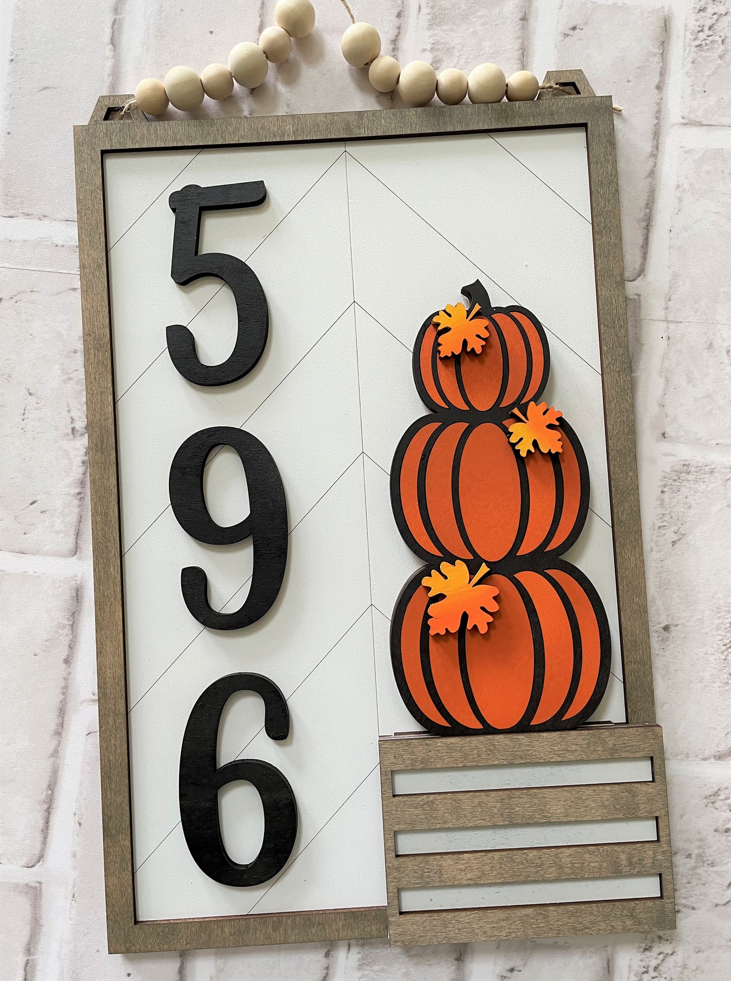 3D Interchangeable Address Plaque with Inserts