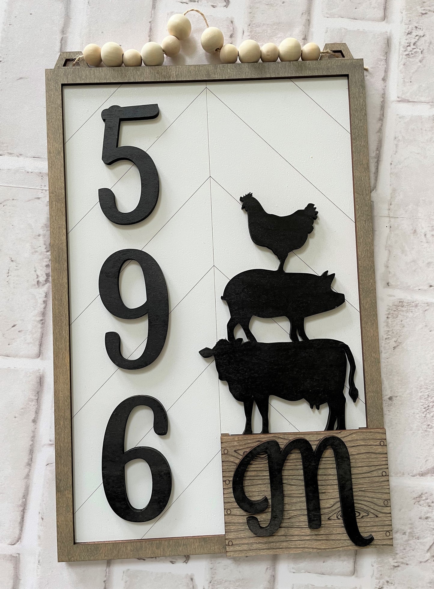3D Interchangeable Address Plaque with Inserts