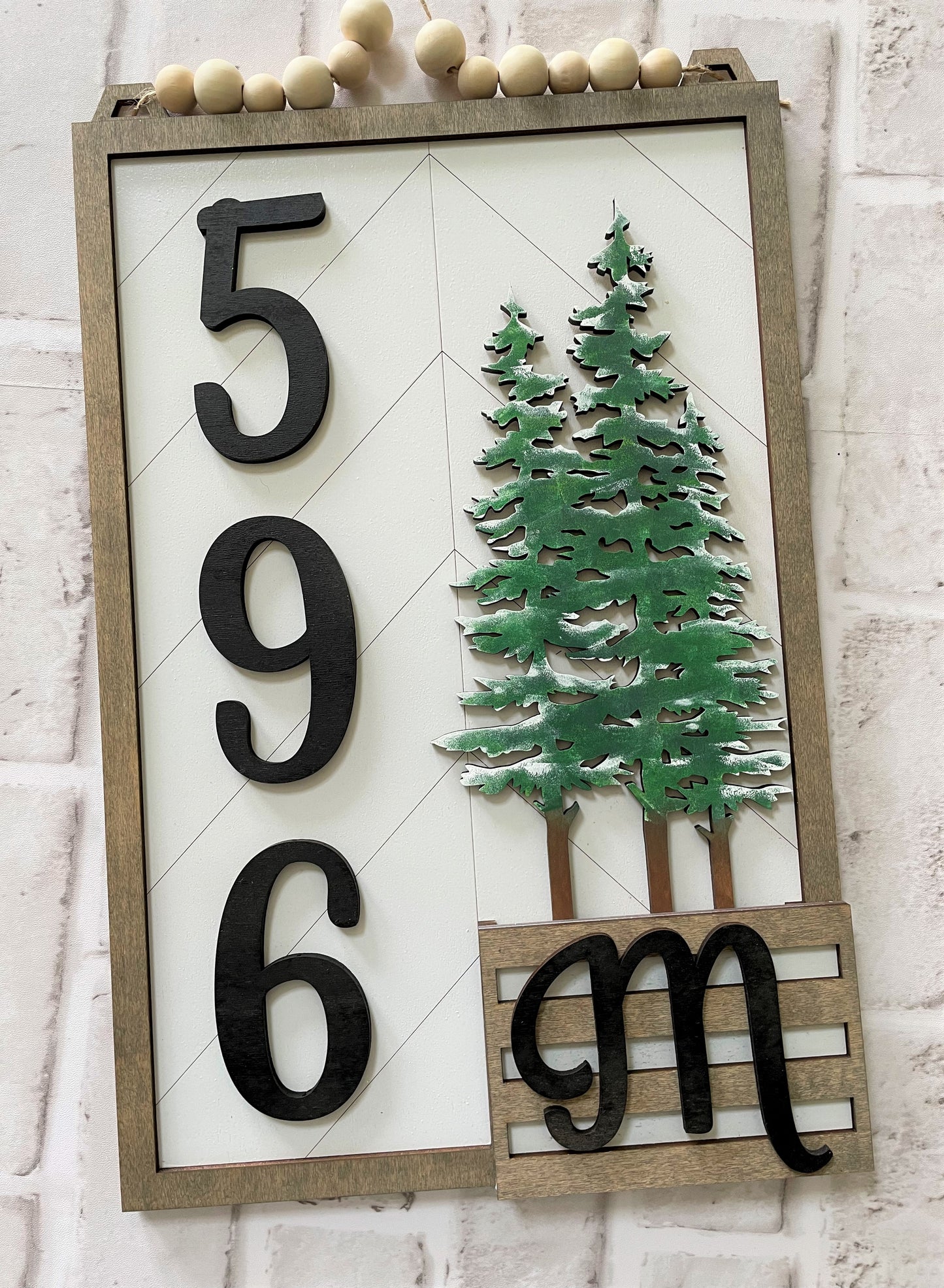 3D Interchangeable Address Plaque with Inserts