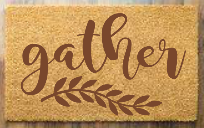 Gather with wheat at the bottom