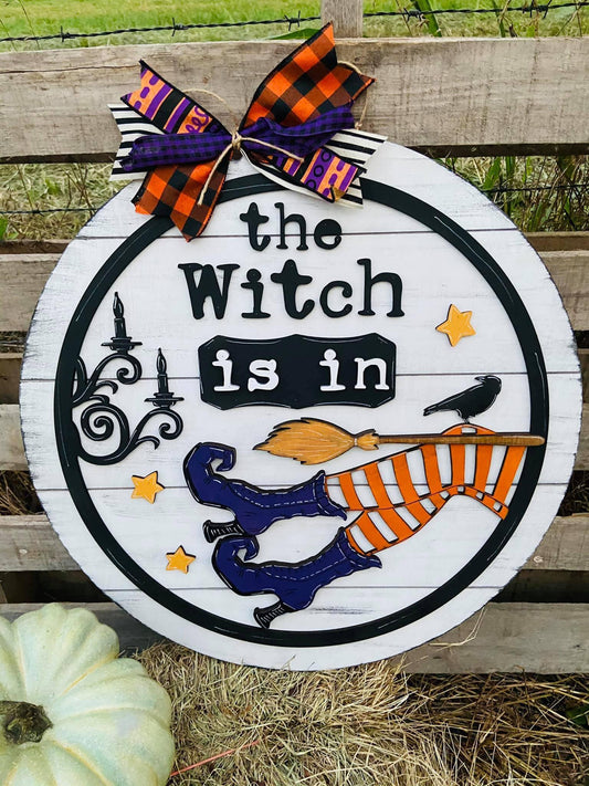 3D Doorhanger - The Witch is in