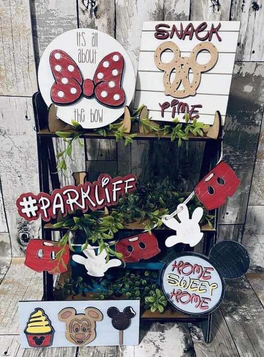 3D Tiered Tray Decor - Diz
