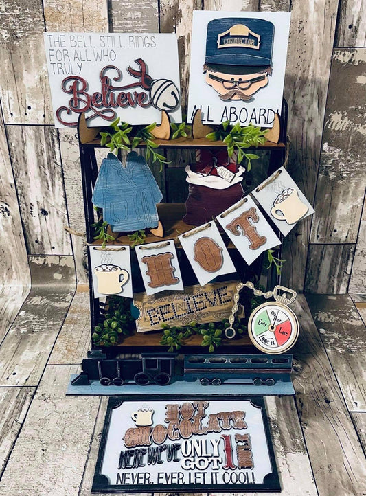 3D Tiered Tray Decor - Polar Express