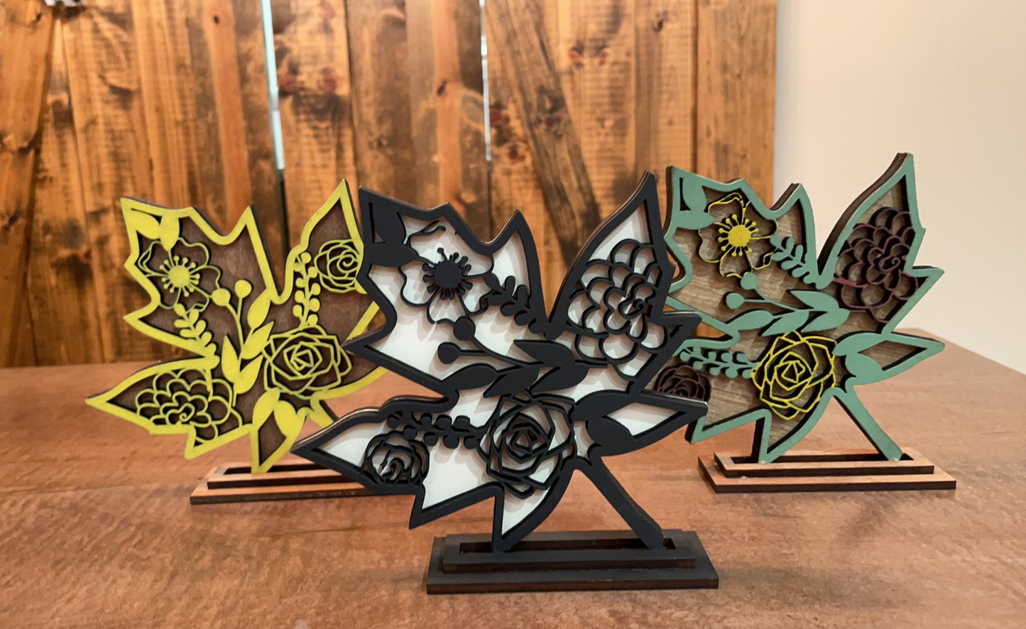 3D Decorative Standing Leaves