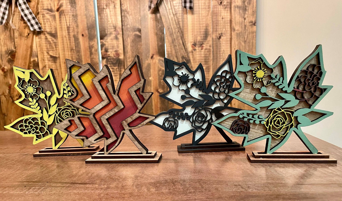 3D Decorative Standing Leaves