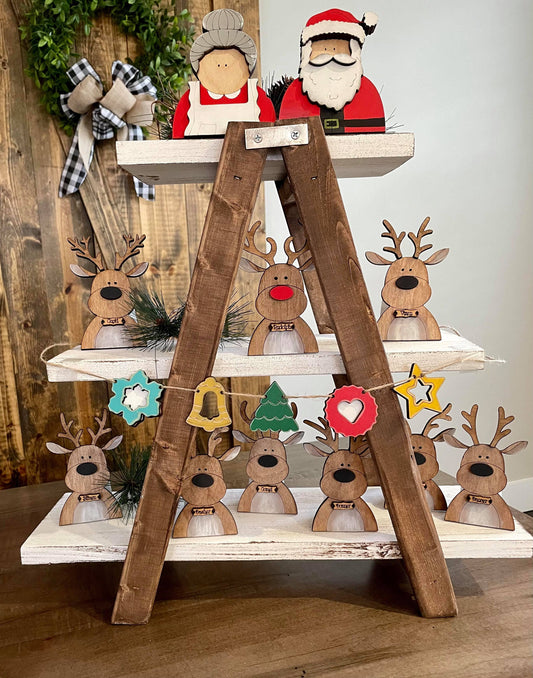 3D Tiered Tray Decor - Santa