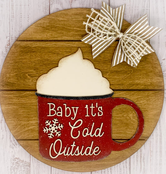 3D Door hanger Winter Cup