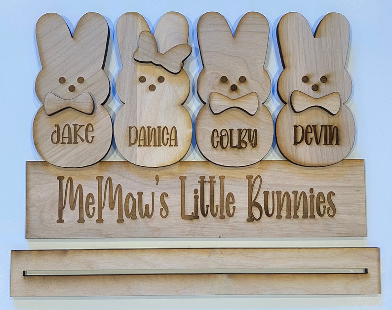 3D Little Bunnies personalized