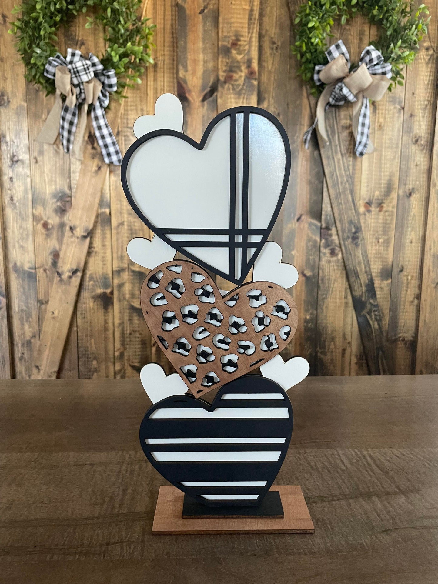 3D Stacked Hearts