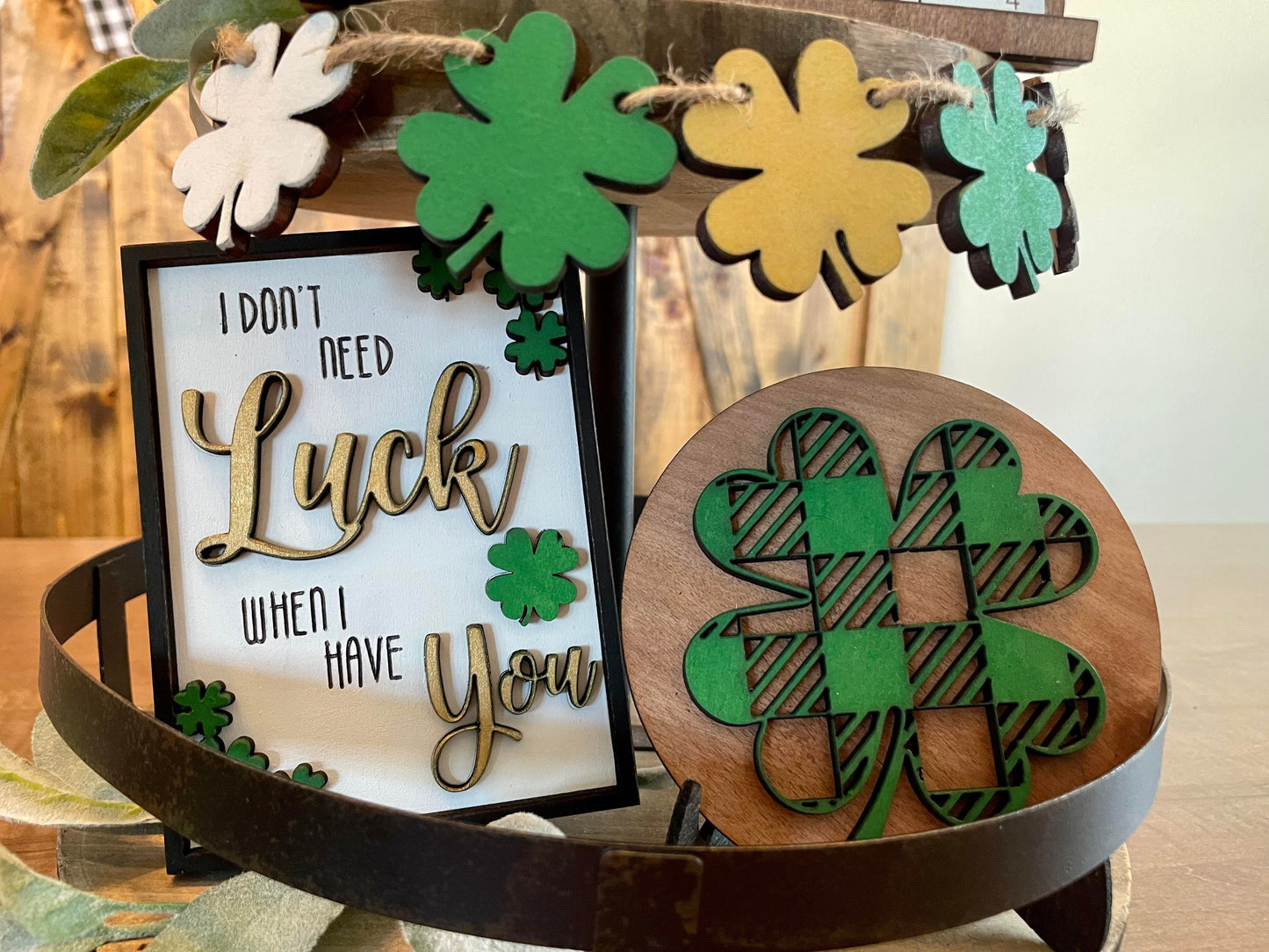 3D Tiered Tray Decor - St Patrick's Day
