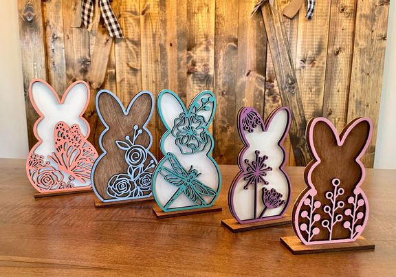 3D Decorative Standing Bunny