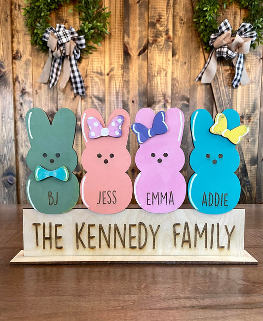 3D Little Bunnies personalized