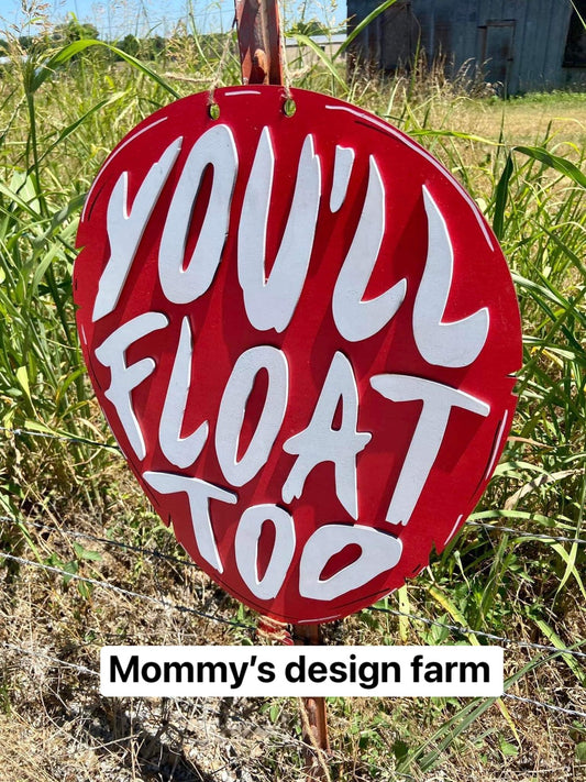 3D Door hanger - You'll Float too