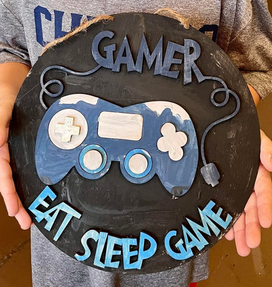 3D Gamer Eat Sleep Game