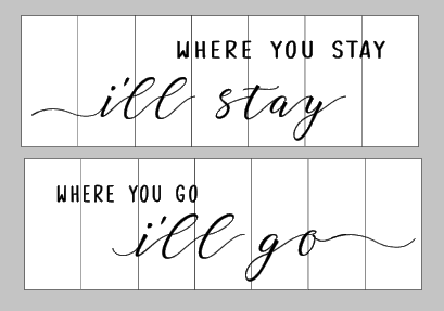 Duo - Where you go I'll go Where you stay I'll stay