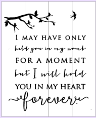 I may have only held you in my womb