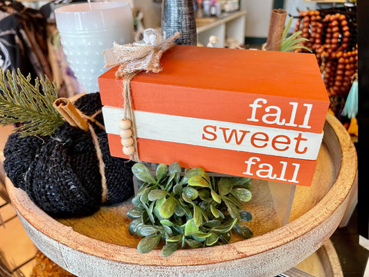 Tiered Tray Mini Book Stack - Fall sweet fall