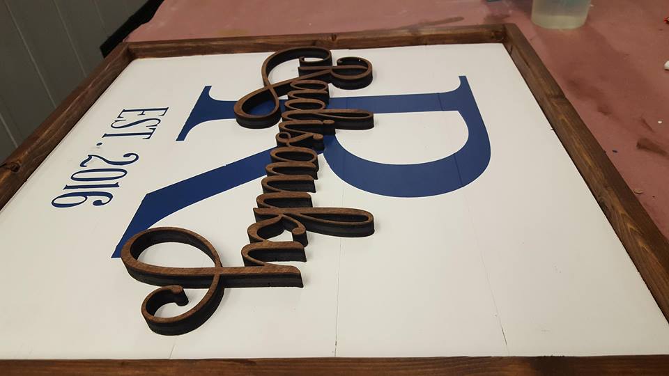 3D Family name with est date