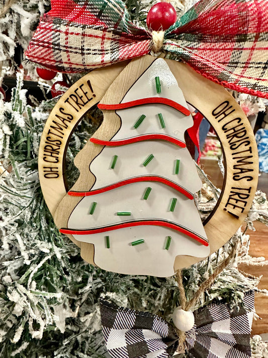 Ornament- Oh Christmas Tree - Snack Cake