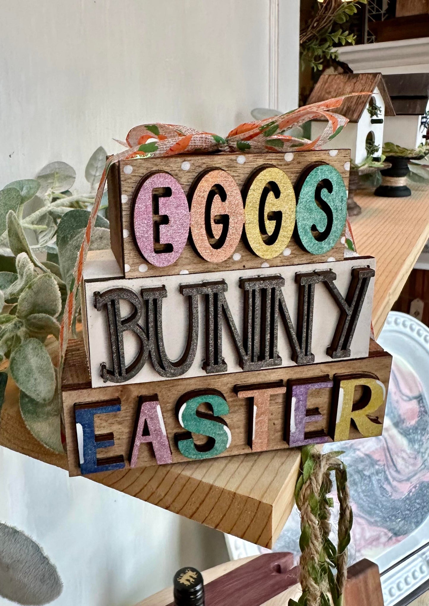 3D Boxy Book Stack - Easter