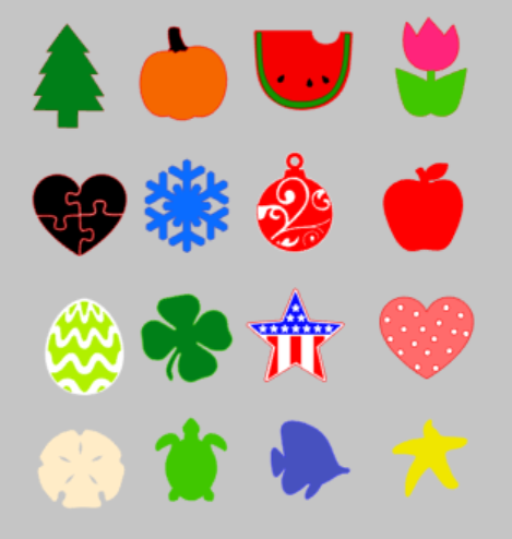 3D Seasonal interchangeable Mason Jar Door Hanger (Small 3D Pieces)