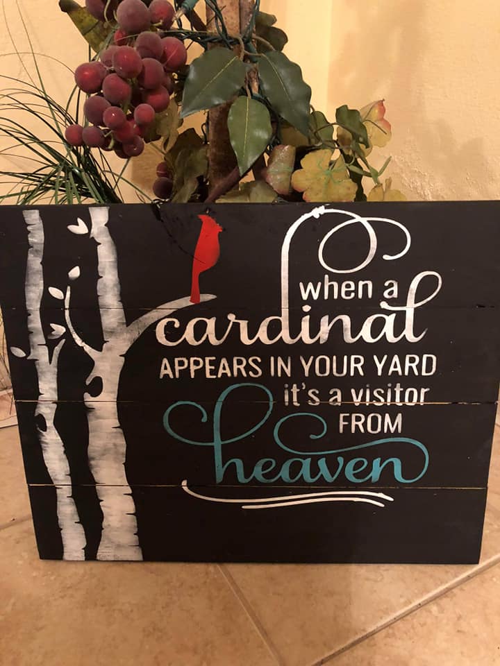When a cardinal appears in your yard it's a visitor from heaven