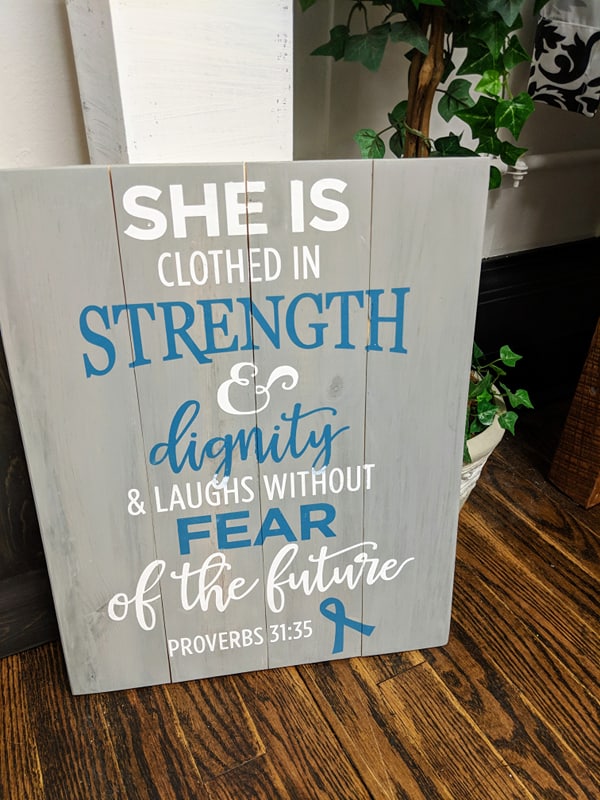 She is clothed in strength and dignity