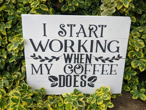 I start working when my coffee does