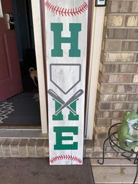 Home baseball with crossing bats