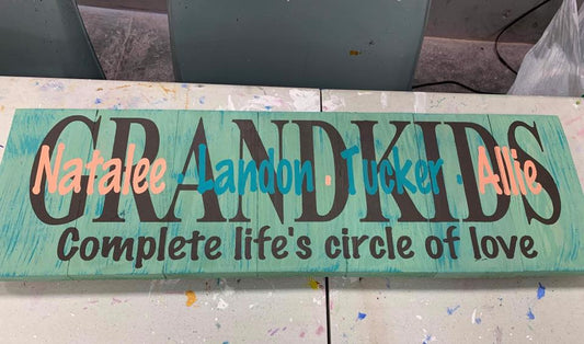 Grandkids complete life's circle of love with names