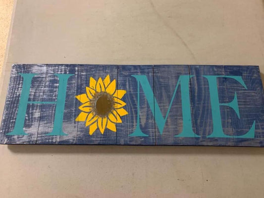 Home with sunflower