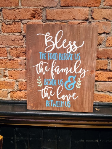 Bless the food before us the family beside us and the love before us