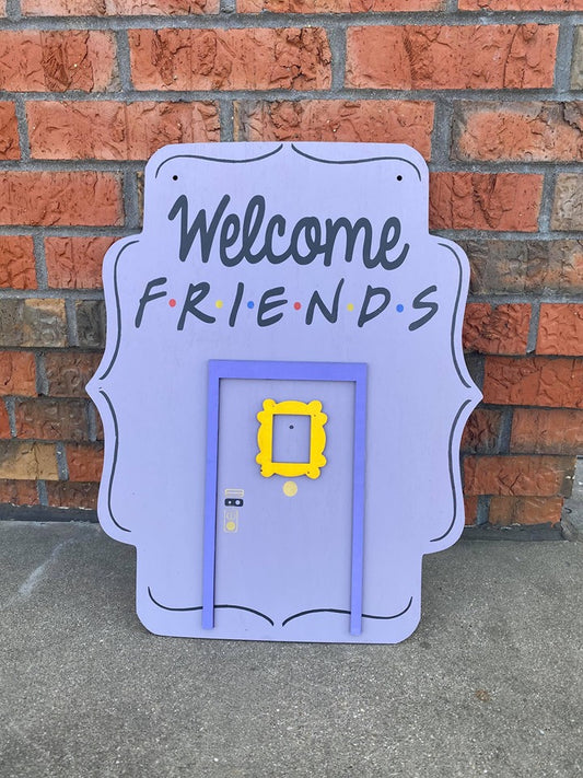 Door hanger Scalloped FRIENDS door