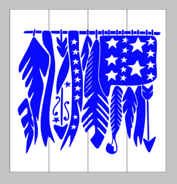 Flag with arrows