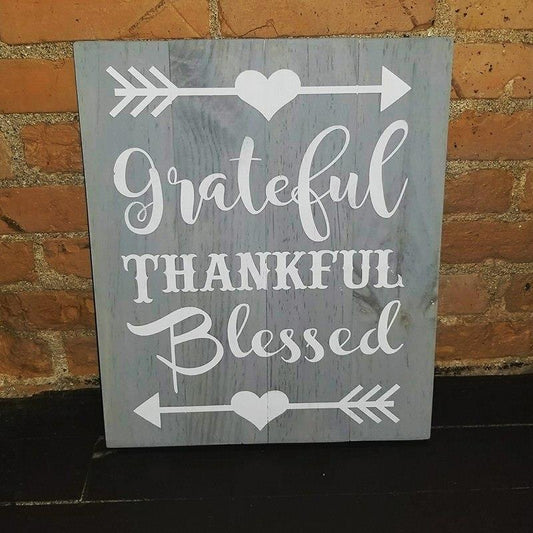 Grateful Thankful Blessed-Heart Arrow