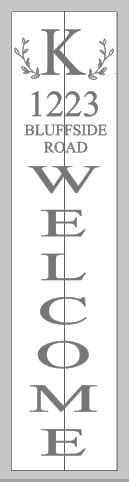 Family Initial with address and welcome