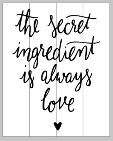 The secret ingredient is always love