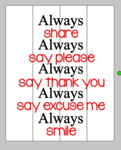 Always share Always say please