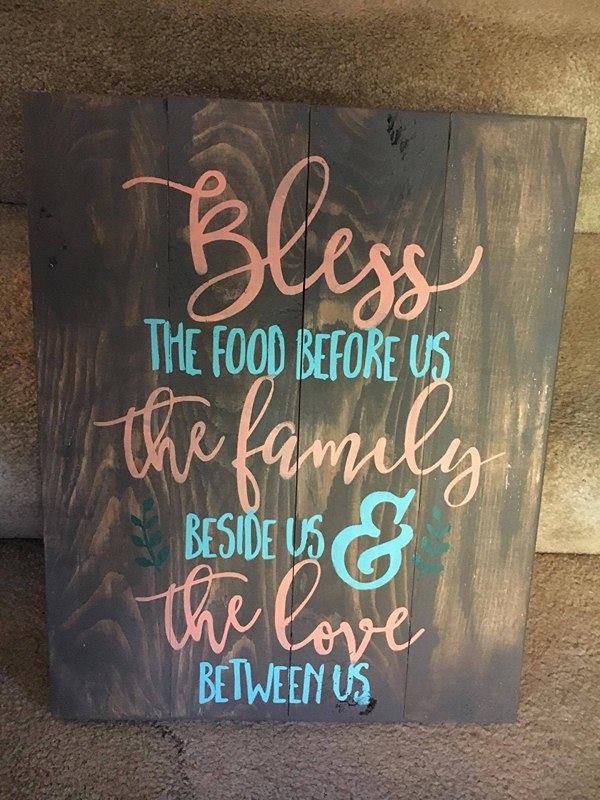 Bless the food before us the family beside us and the love before us