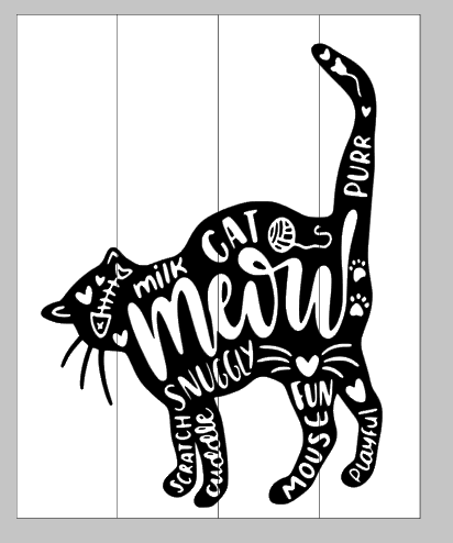 cat with words