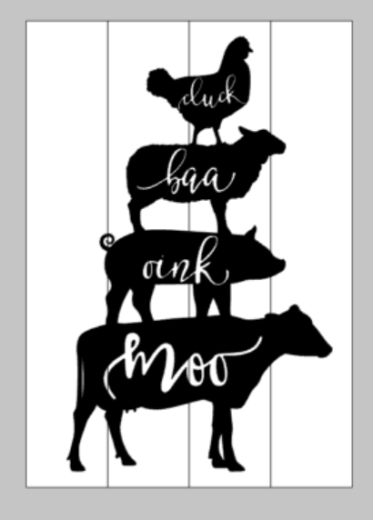 Cluck Baa Oink Moo