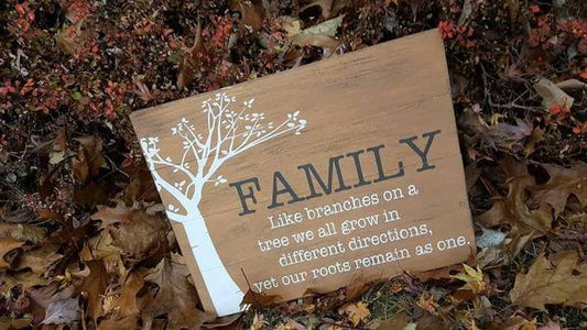 Family like branches on a tree