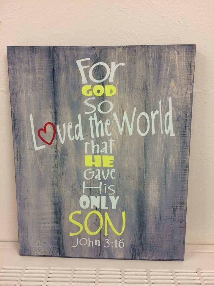 For god so loved the world-cross