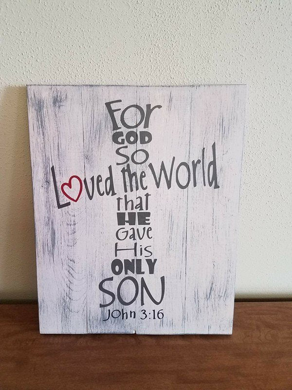 For god so loved the world-cross