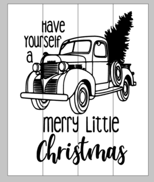 Have yourself a Merry little Christmas with hollow truck