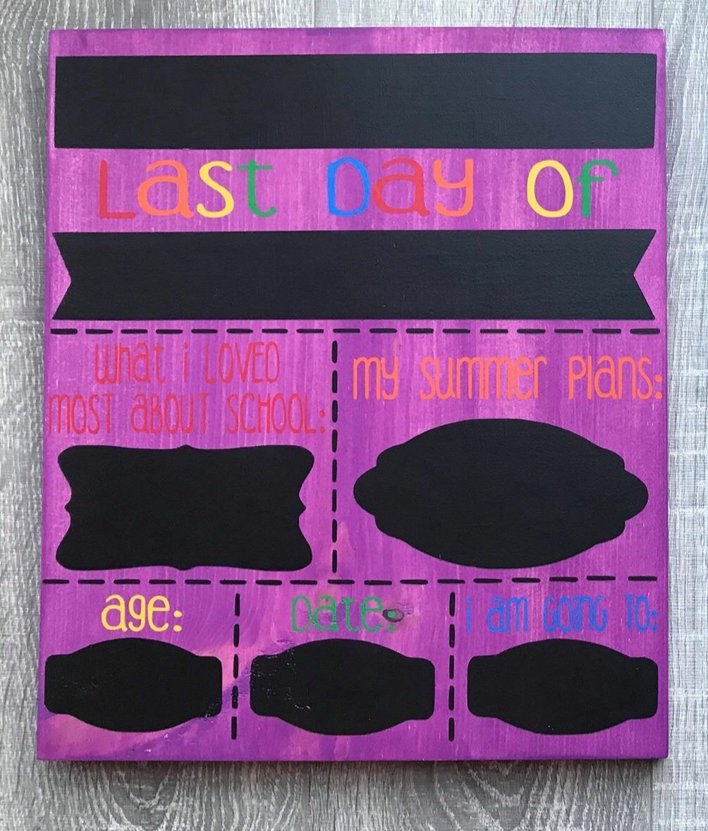 First day of school chalkboard