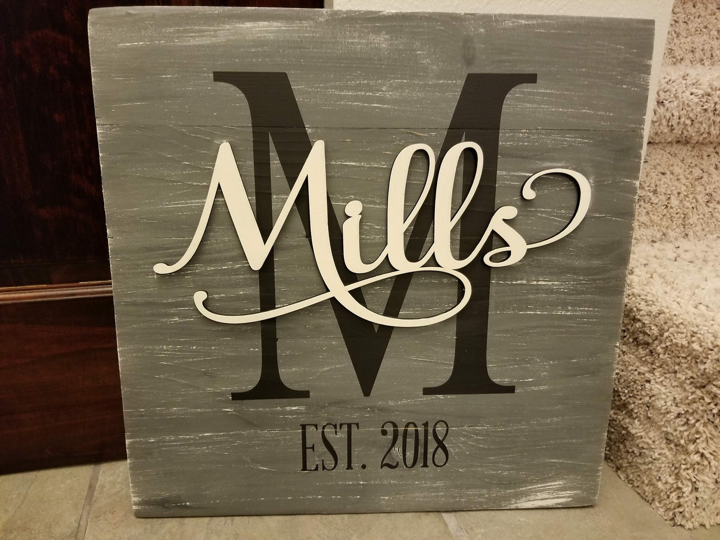 3D Family name with est date