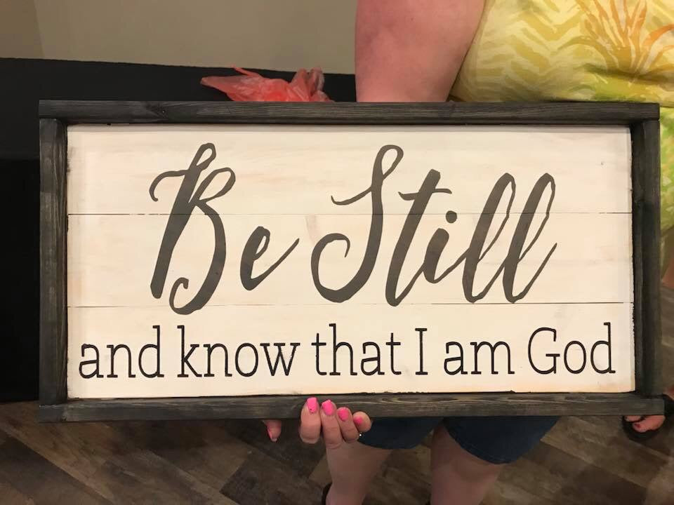 Be still and know that I am God