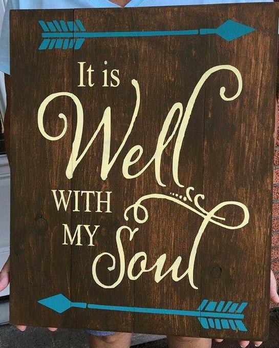 It is well with my soul with arrows