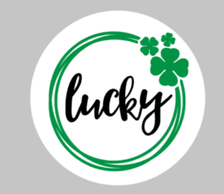 Lucky wreath with clovers